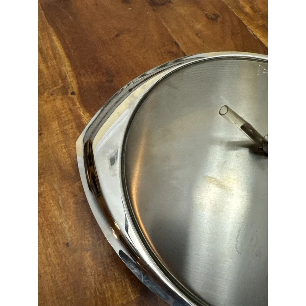 Guy Degrenne stainless steel serving dish With cover Lid (TD)